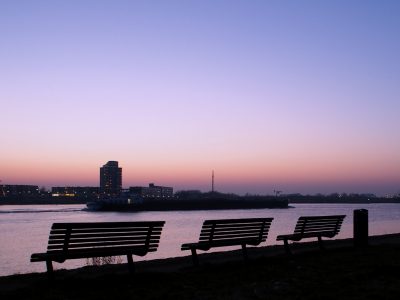 Benches by the river